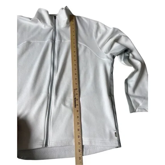 Alo Yoga Coolfit Performance Full Zip Lightweight Jacket Men’s size XL White - Picture 4 of 10